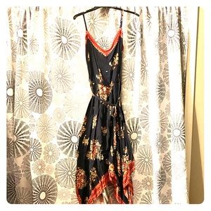 Spaghetti strap summer dress, multi color